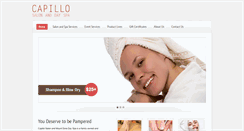 Desktop Screenshot of capillosalon.com